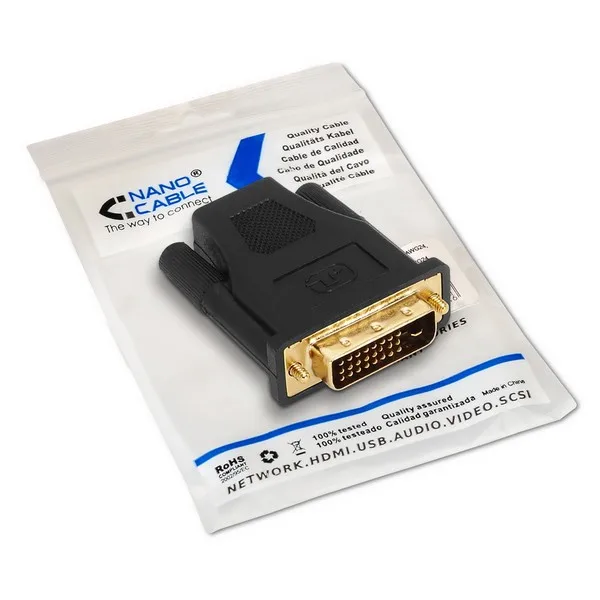 DVI-D-HDMI адаптер NANOCABLE 10.15.0700 черный