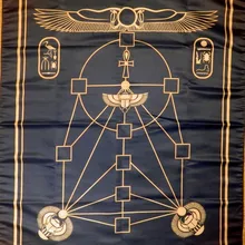 Wicca волшебная ткань алтарь Таро АНК версия голубого золота