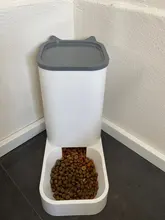 3.8L Large Capacity Pet Dog Cat Automatic Feeder Detachable Bowl Water Dispenser Food