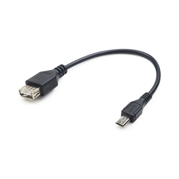 USB удлинитель GEMBIRD A-OTG-AFBM-03(15 см) черный
