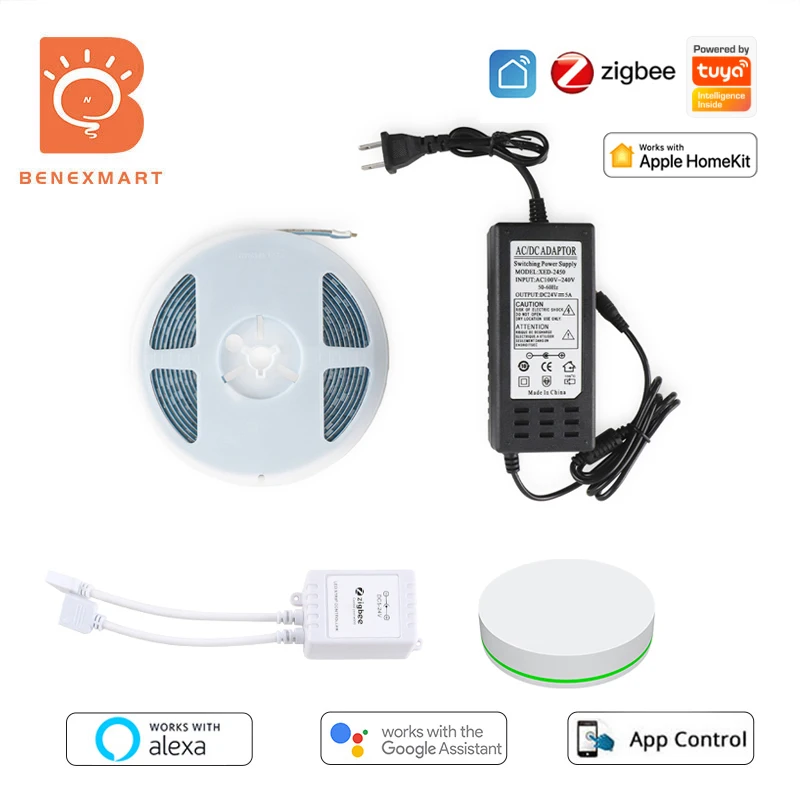 BenexmartZigbeeStripLightControllerwith5M10MLEDLightStrip
