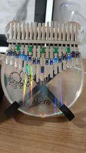 Stick Hammer Tuner Piano-Finger-Piano-Gift Kalimba-Case Thumb Acrylic Transparent 17-Key