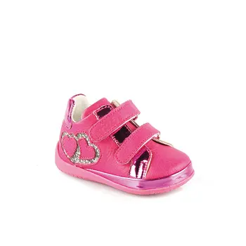 

FLO 918.18K.010 FIRST STEP LEATHER Fushia Female Child Basic Casual Shoes Vicco