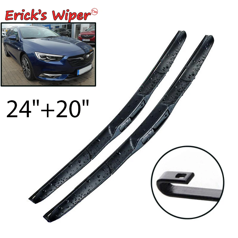 

Erick's Wiper LHD Front Hybrid Wiper Blades For Opel Insignia B 2017 - 2023 Windshield Windscreen Window Rain Brushes 24"+20"