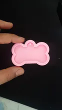 Molde de resina con forma de hueso de silicona para colgante de perro, llavero en forma de hueso, molde de fundición de resina, herramientas para artesanía