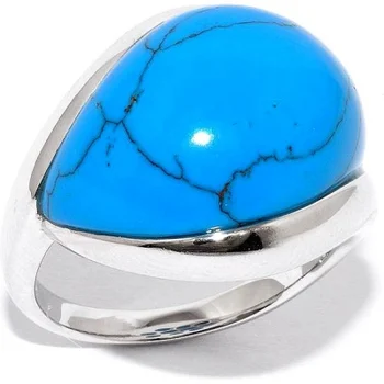 

Silver Wings turquoise silver ring