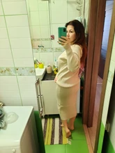 Skirt Suit Knitting MVGIRLRU Two-Piece Women's Sweater Costume