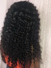 Wigs Human-Hair Lace-Front Deep-Wave Aircabin Glueless 130-Density 30inch Brazilian 13x4