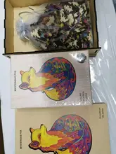 Puzle de Animal de madera para adultos, Puzzle DIY de cada pieza en forma de Animal, regalo de Navidad para niños, rompecabezas con pegatina