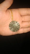 Colgante de plata de ley con moneda azteca de Piratas del Caribe, medallón Vintage de bronce dorado de Jack Sparrow, venta al por mayor