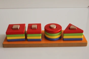 

Montessori Educational Wooden Toys for Children Early Learning Exercise Hands-on ability Geometric Shapes Matching Games from TR