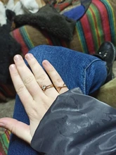 KISSWIFE-Juego de 8 anillos de color dorado para mujer, diseño redondo simple, hecho a mano, anillo geométrico, regalos de joyería para mujer