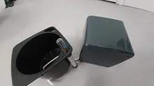 Maceta cuadrada de plástico con indicador de nivel de agua, maceta de flor de escritorio para jardín, casa, oficina, autoriego, color blanco