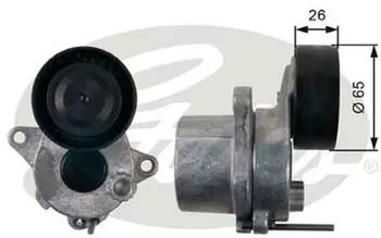 

GATES Tensioner Pulley, v-ribbed belt for MERCEDES CLASSE C E