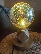 Lamp Light-Bulb Fireworks 3d-Decoration Edison Christmas-Tree Star Novelty Vintage E27 6w