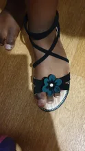 Sandalias romanas con flores para niñas zapatos de verano bonitos con perlas de color rosa y verde, Punta abierta, para la playa, con cremallera