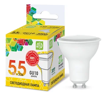 

Lamp led led-jcdrc-standard 5.5 W 230v GU10 3000 K 495lm ASD