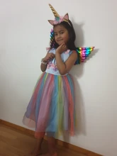 Summer Dress Girls Clothing Princess-Costume Unicorn Girl Birthday-Party Kids 10-Years