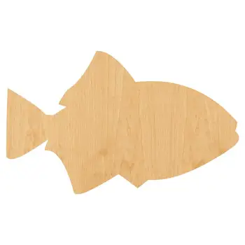 

Fish 1 Laser Cut Out Wood Shape Craft Supply - Unfinished