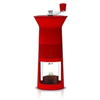 

Red manual coffee mill