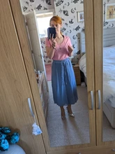 Pantalones informales de pierna ancha para mujer, pantalón plisado, elástico, de cintura alta, holgados, de gasa, para verano