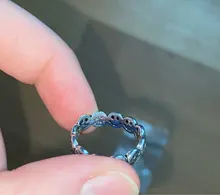 Vintage Ancient Silver Color Happy Smiling Face Open Rings for Women Punk Hip Hop Adjustable