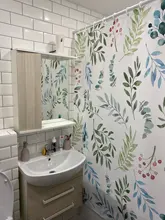 Shower Curtains Flower-Rose Waterproof Hooks Frabic Animals Flamingo Elephant African-Style