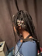 QY Hair-peluca con diadema trenzada para mujeres africanas, cabello negro, caja sintética, rizado