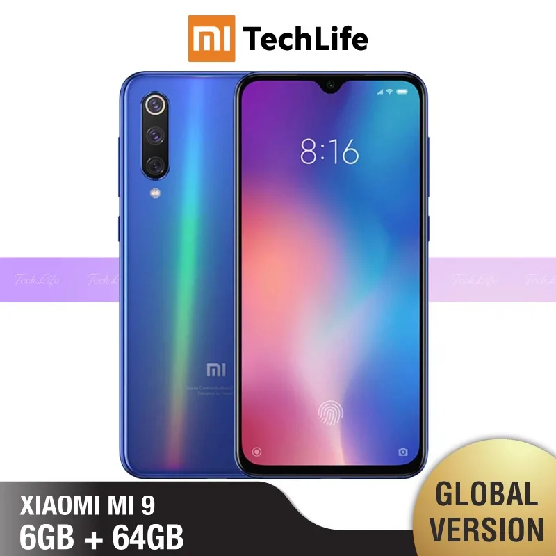 Глобальная версия Xiaomi Mi 9 64 Гб ROM 6 Гб RAM(абсолютно новая/запечатанная) mi 9, mi9 - Цвет: Ocean Blue 64GB
