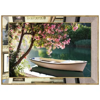 

Mirror Framed Glass Digital Canvas Painting 60 * 90 cm