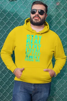 

Angemiel Wear Stay Real Stay Loyal Yellow Men 'S Hooded Sweatshirt