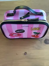 FUDEAM-Bolsa de cosméticos portátil de cuero para mujer, almacenamiento de artículos para la higiene de viaje, bolso organizador, estuche de maquillaje impermeable para mujer
