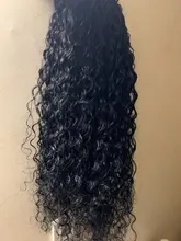 Pelucas de encaje Frontal de onda de encaje profundo para mujer, pelucas de cabello humano peruano con cierre de encaje 4x4, rizado profundo, prearrancado