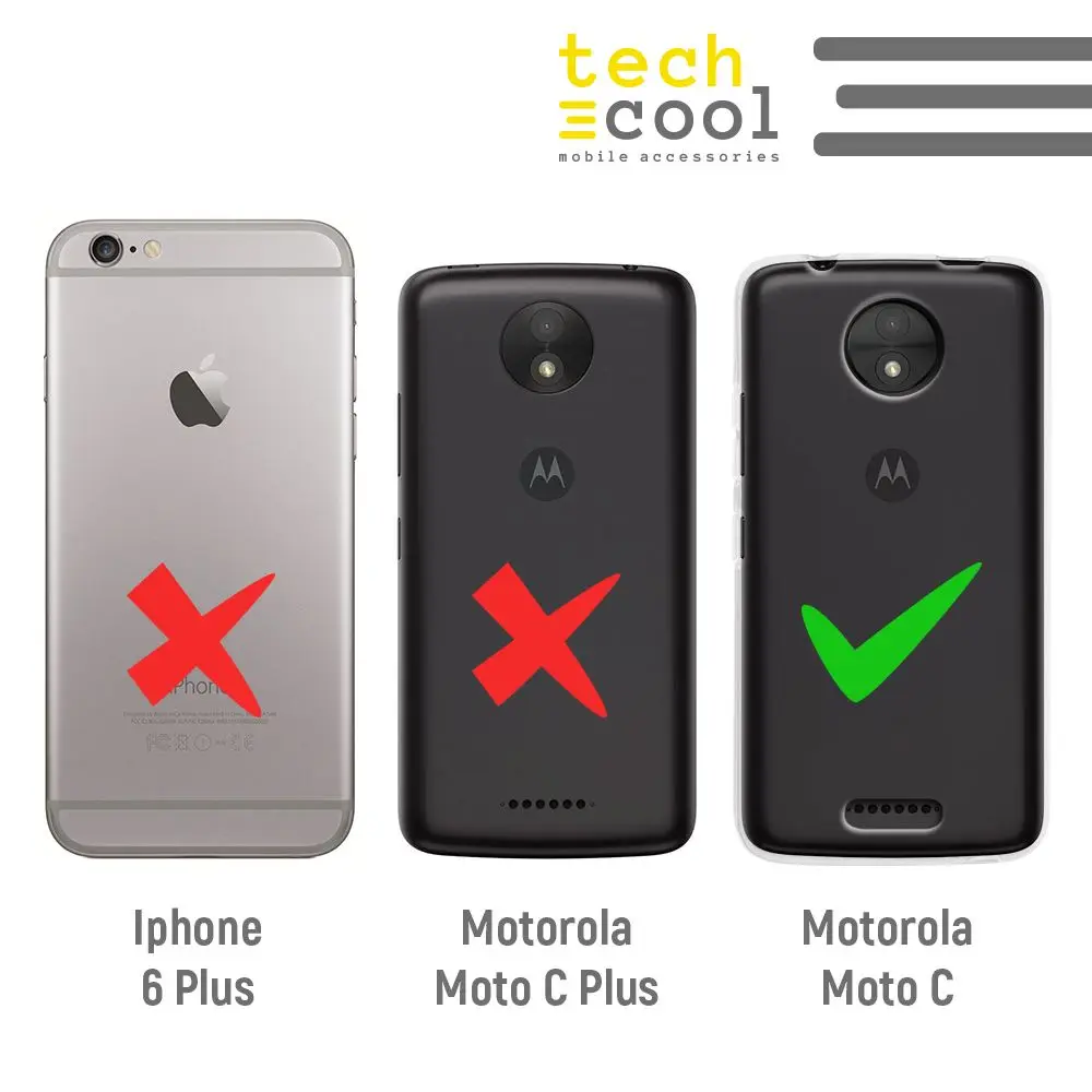 FunnyTech®Силиконовый чехол для Motorola Moto C L мини Чихуахуа прозрачный