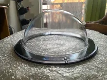 House Fence Dog Porthole Window Round Acrylic Backyard Transparent Dome Pet Durable 