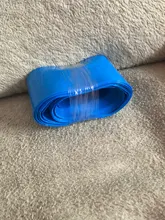 Paquete de Tubo termorretráctil de PVC para baterías Lipo, envoltura de película de aislamiento de 17mm ~ 80mm de ancho, funda de Cable de litio, 1 metro, 18650