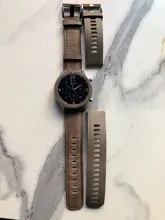 22mm correa de reloj para el Huawei watch gt 2/2e correa samsung Galaxy reloj de 3/45/46mm de cuero correa Amazfit ritmo GTR/equipo S3 frontera