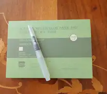 Baohong-Bloc con hojas para pintura, papel artístico de 300g/m2 de algodón para pintura con acuarela