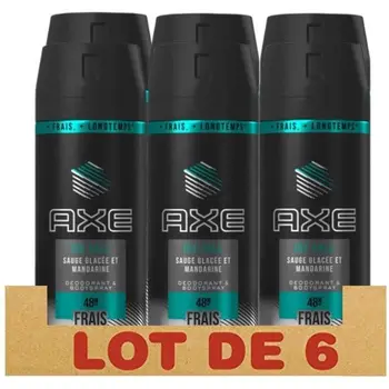 

AX 6 PCs deodorants Man Ice Fall Spray sage frozen tangerine-150ml