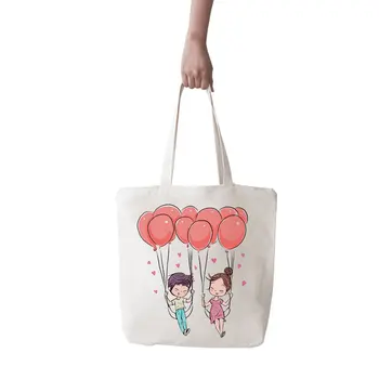 

Angemiel Bag Great Valentine 'S Flying Air Bubble Shopping Beach Tote Bag