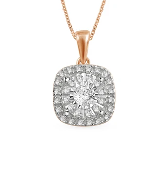 

Gold pendant with diamonds sunlight sample 585