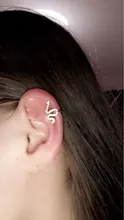 Pendientes de cartílago falso para mujer, sin perforaciones, Color dorado, serpiente, Circonia cúbica, joyería llamativa