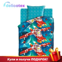 КПБ Delicatex 1.5 хлопок "Непоседа"(70х70) рис. 8738-1/8739-1 Конструктор