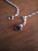 Collar de cadena de acero inoxidable con Cruz para hombre y mujer, joyería fina, 1 unidad