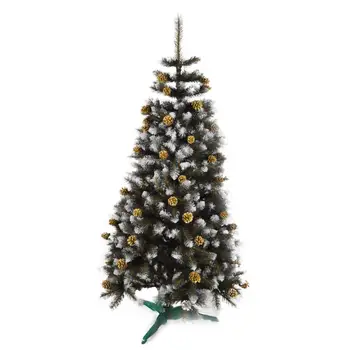 

New New Year artificial Christmas tree fir pine Elite Gold with cones PVC 150/180/220/250 cm