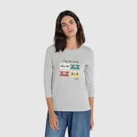 Camiseta con print d