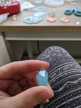 Moldes de silicona con gema de cristal para pendientes, molde de resina epoxi para fabricación de joyas Diy, suministros de herramientas, 1 Uds.