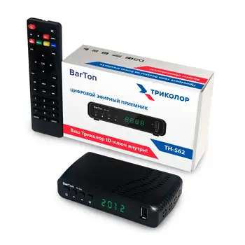 

1 PCs Digital Air receiver Barton th-562. 20 TV channels without subscription fee, 3 radio channels, 2 multiplexs.