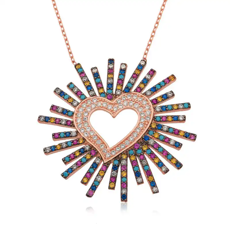 

Armagano 100% 925 Sterling Silver Heart Women Necklace Quality and Original Women Amulets