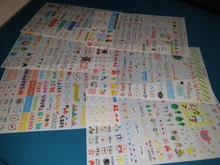 6 unidades/juego Kawaii, libro planificador de mercado de dibujo bonito, diario, decorar pegatinas de papelería, álbum de recortes transparente de PVC